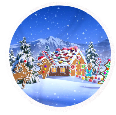 CHRISTMAS SNOW GINGERBREAD ART Pendant Charm On 925 Sterling Silver 20'' Necklace