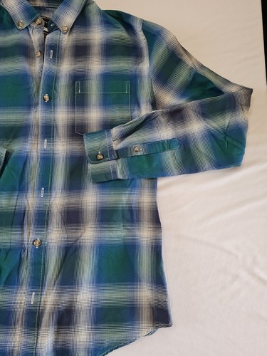 Mens Shirt Red Herring Size Small Green Check Button Collar 14840 - Picture 2 of 14