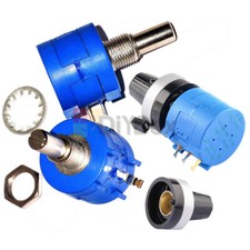 3590S Precision Potentiometer 100K K 2K 5K 10K 20K 50K Ohm Pot 10 Turn New