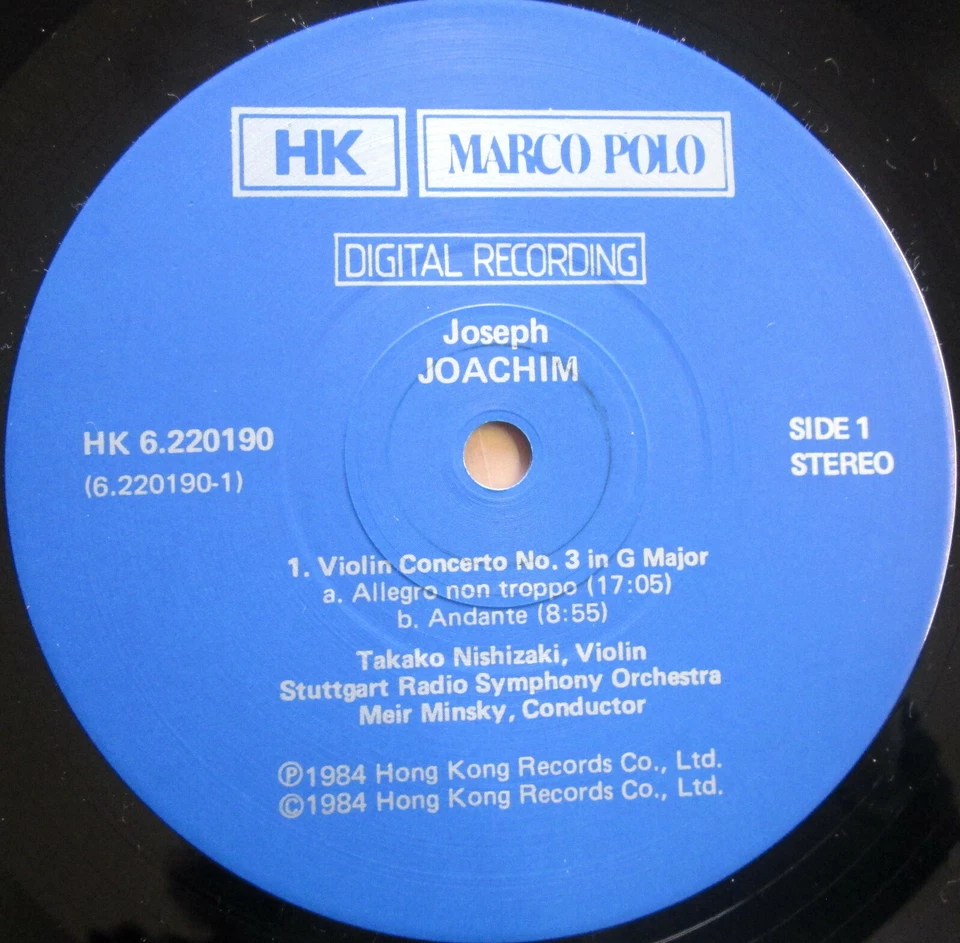 HK 6.220190 Joachim Violin Concerto 3 In Memoriam Takako Nishizaki Marco Polo - Image 2 of 4