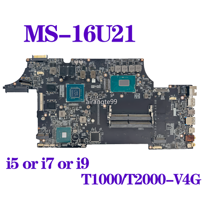 For MSI WE65 MS-16U21 MS-16U2 Motherboard i5 i7 i9 9th Gen T1000