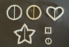 Rhinestone Buckle - Embellishments Ribbon Slide Wedding Craft DIY