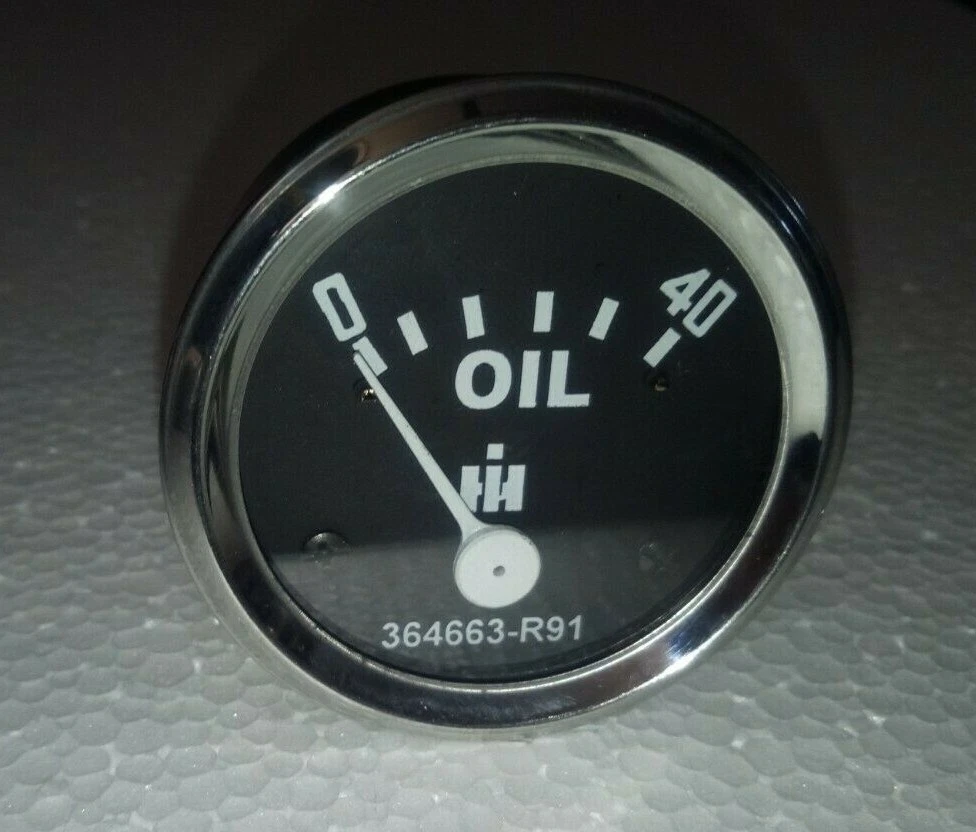 IH Farmall Oil Pressure Gauge Fits Cub , Cub Lo- Boy 0 40 Psi Screwin - Foto 6