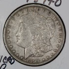 1899-O $1 MORGAN SILVER DOLLAR, XF/AU DETAILS *MICRO "o" VAM* LOT#T093