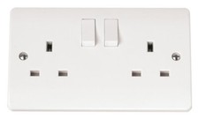 Click Mode Socket Range White Wiring Accessories