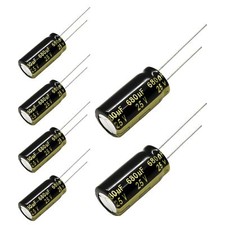Radial Aluminium Electrolytic Capacitor 4.7uF - 10000uF Hochfrequenz 35V - 500V