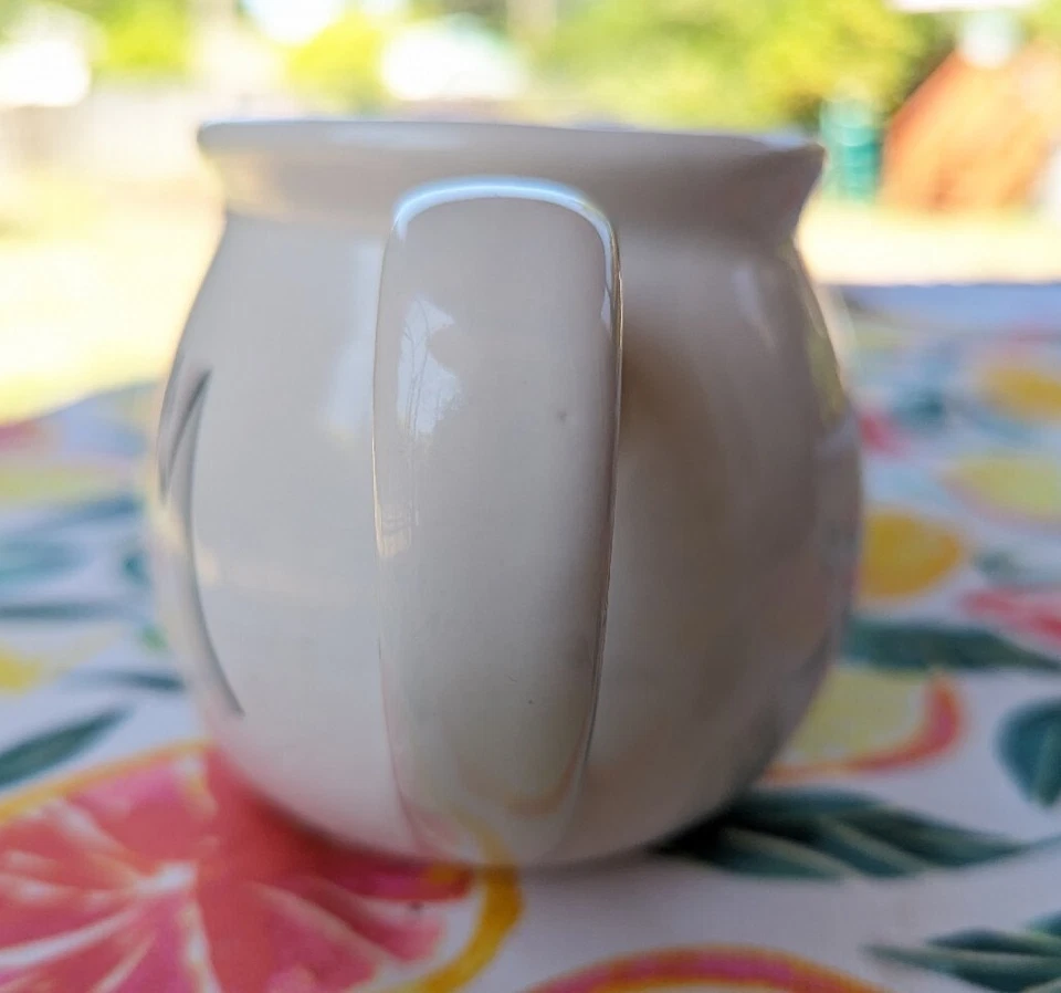 Rae Dunn - Ceramic CREAM Pitcher - Round Creamer Pour Spout & Handle Magenta - Image 4 of 4