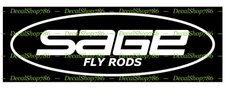 Sage Fishing Rods II - Outdoor Sports - Vinyl Die-Cut Peel N' Stick Decals
