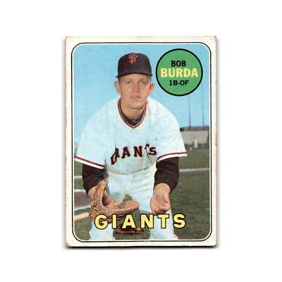 Bob Burda Rookie 1969 Topps #392 San Francisco Giants Baseball