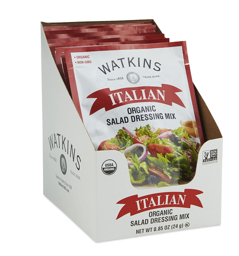 Organic Italian Salad Dressing Mix, 0.85 Oz. Packets, 12-Pack - 第 3/7 張圖片
