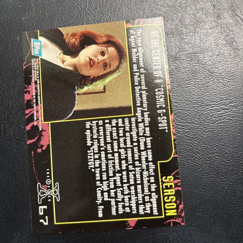cww The X-Files Season 3 Three Topps #67 Dana Wheeler Nicholson Scully Mulder - Picture 2 of 2
