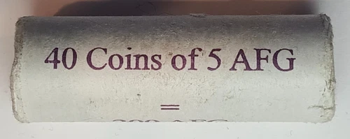 AFGHANISTAN, 5 Afghanis, 2004 (1383), Bank Roll, x40 Coins, KM# 1046 - Picture 2 of 5