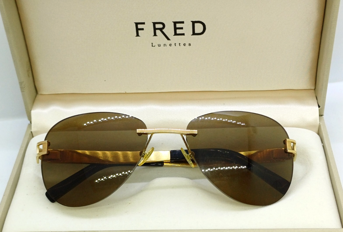 Fred Lunettes Authentic Vintage Hawai F2 col 213 Glasses Fred Fidji F2 Rimless Vintage Frame Oval main image 2