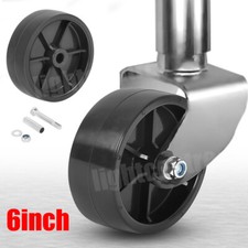 Boat Trailer Jack Caster 6", Trailer Tongue Wheel 1/2" Axle Diameter 1200lbs
