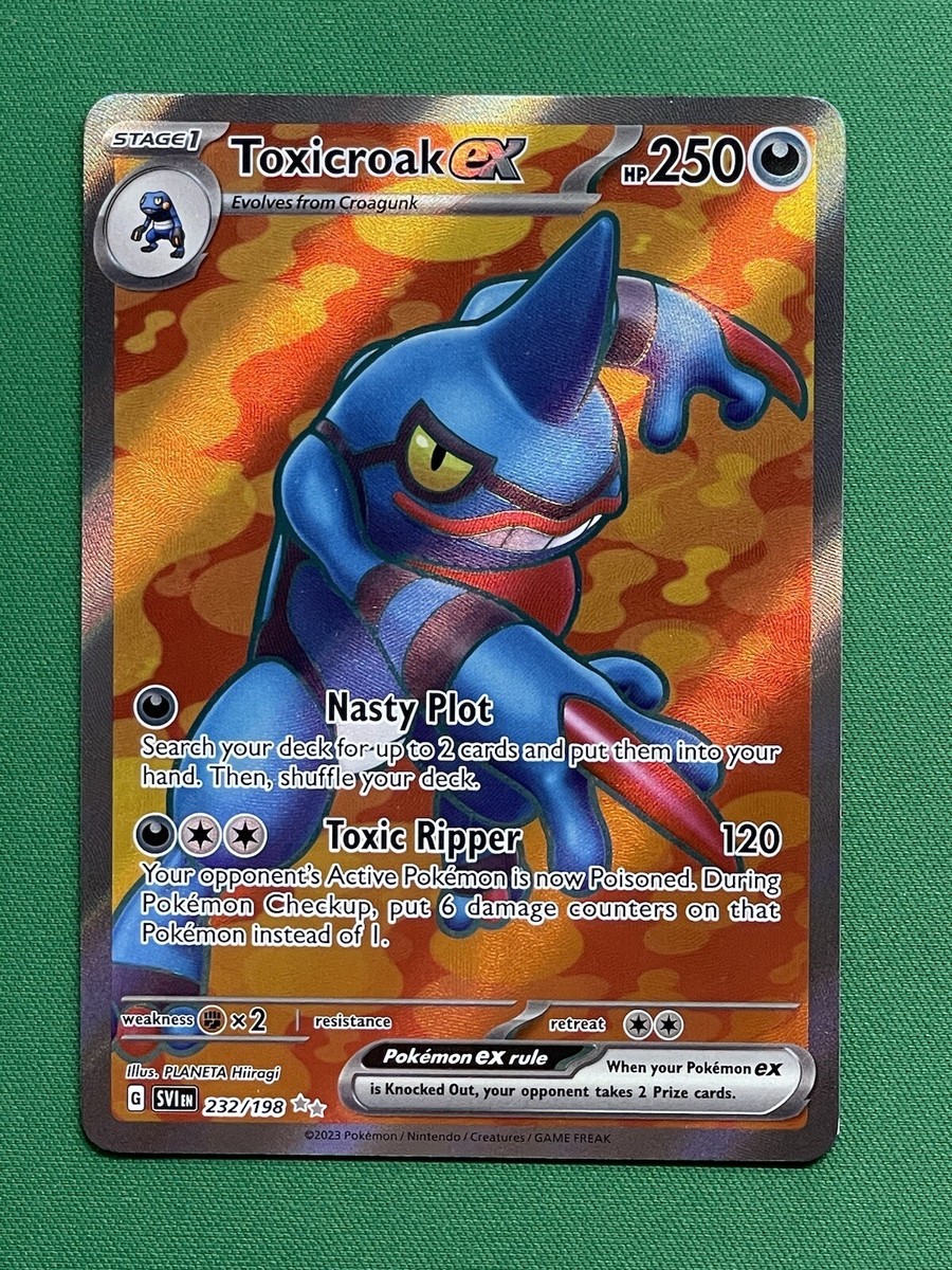 Toxicroak EX ドグロック　ポケモンカード Pokemon Card Toxicroak ex RR 055/078 SV1S Scarlet ex Mint | eBay