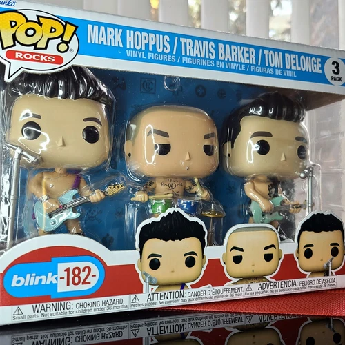 Blink 182 What's My Age Again? Funko Pop Rocks 3-Pack Mark, Travis, Tom Delonge