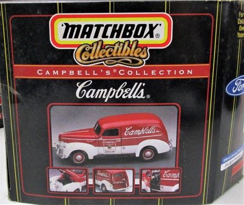 SET OF 2: Matchbox Campbell's and Coca-Cola 1940 Ford Delivery Sedans - Picture 3 of 7