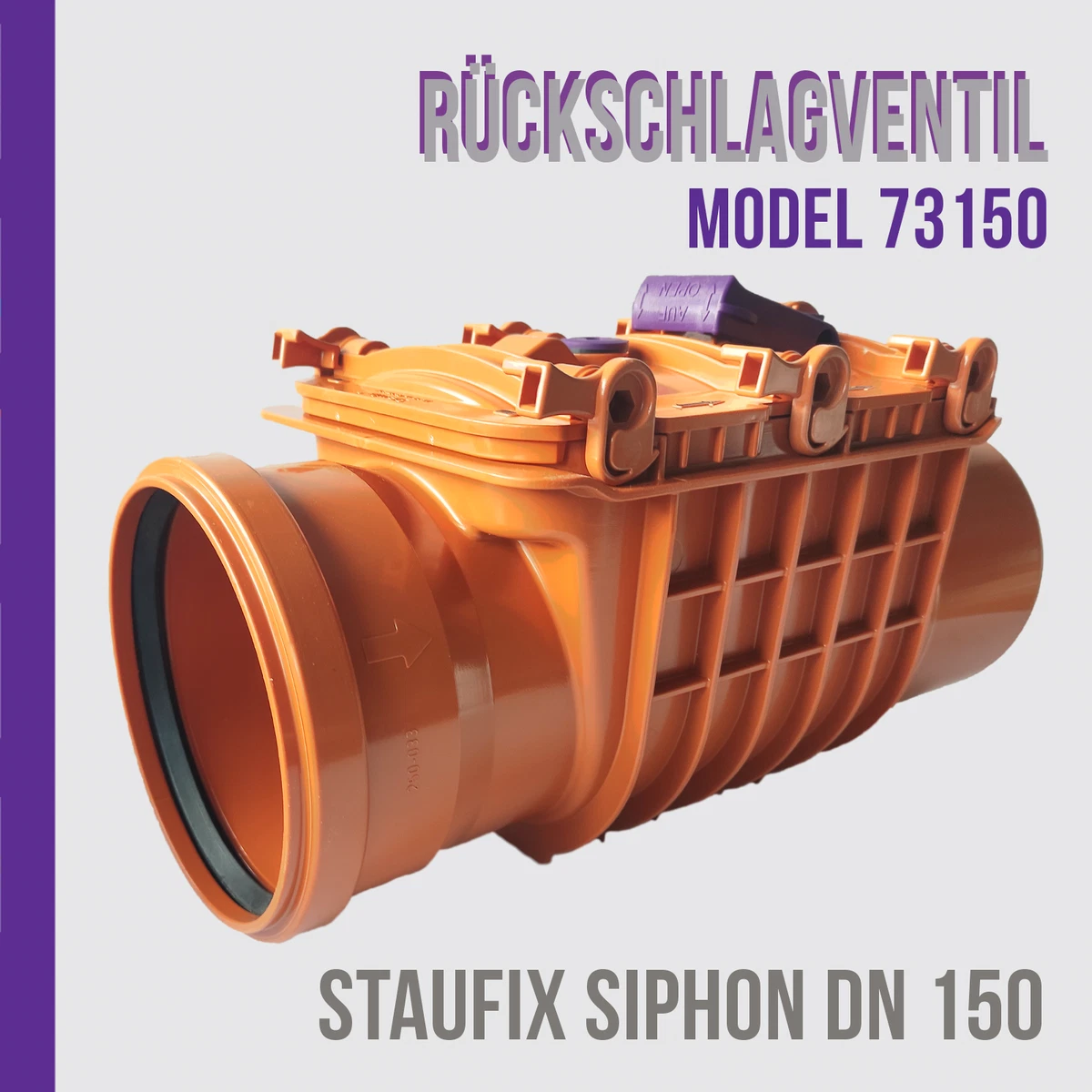KESSEL Staufix 73150 Rückschlagventil DN 150 ANTI FLUT VENTIL 2  