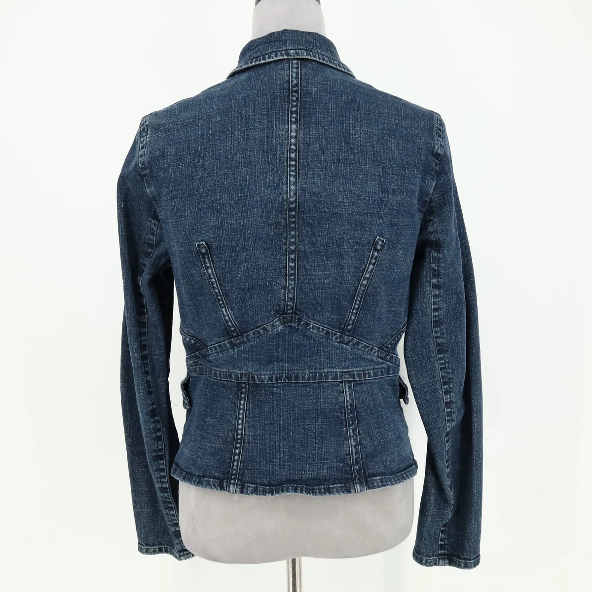 Blue cotton jacket ladies hot sale