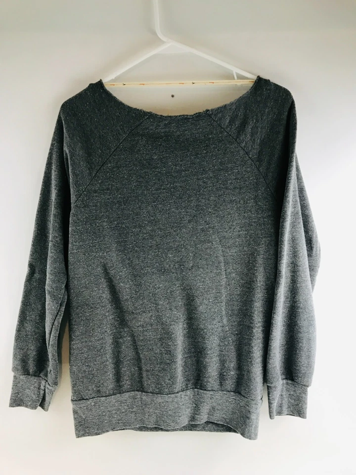 Alternative Earth Organics Sweater, Women's Size Medium, Gray, Crew Neck - Image 2 of 4