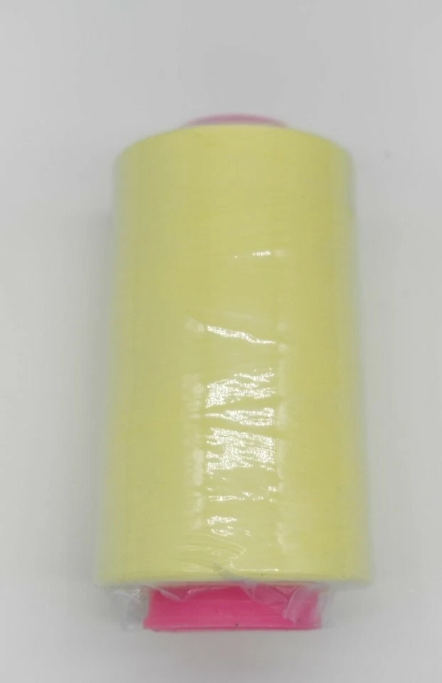 1 Big Spool Light / Pastel Yellow Sewing Thread 6000 YARDS Cone T27 S2 Quality - Image 4 of 4