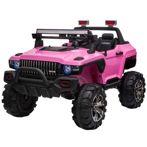 Aosom 12V Pink Police Car Ride On Truck for Kids Remote,Siren,Music LOCAL PICKUP