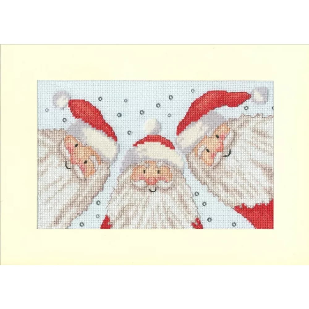 Bothy Threads  greating card counted cross stitch kit ""Santa Selfie"", XMAS88, 9x