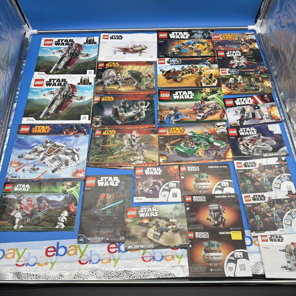 HUGE LEGO Instruction Manual Lot of ~150 Mixed: Star Wars Lego Movie Ninjago - Image 2 of 4