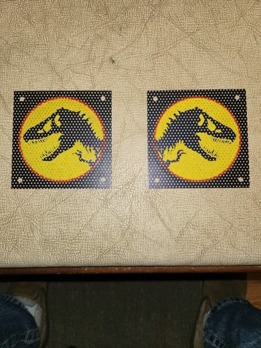 Data East Jurassic Park Pinball Machine Pair of Speaker Grills Speaker Covers