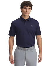 NEW Men's Under Armour Navy Playoff Pique Polo Shirt Size Large MSRP 70