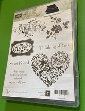 Stampin' Up You Are Loved Rubber stamp set Used Great Condition-Valentines