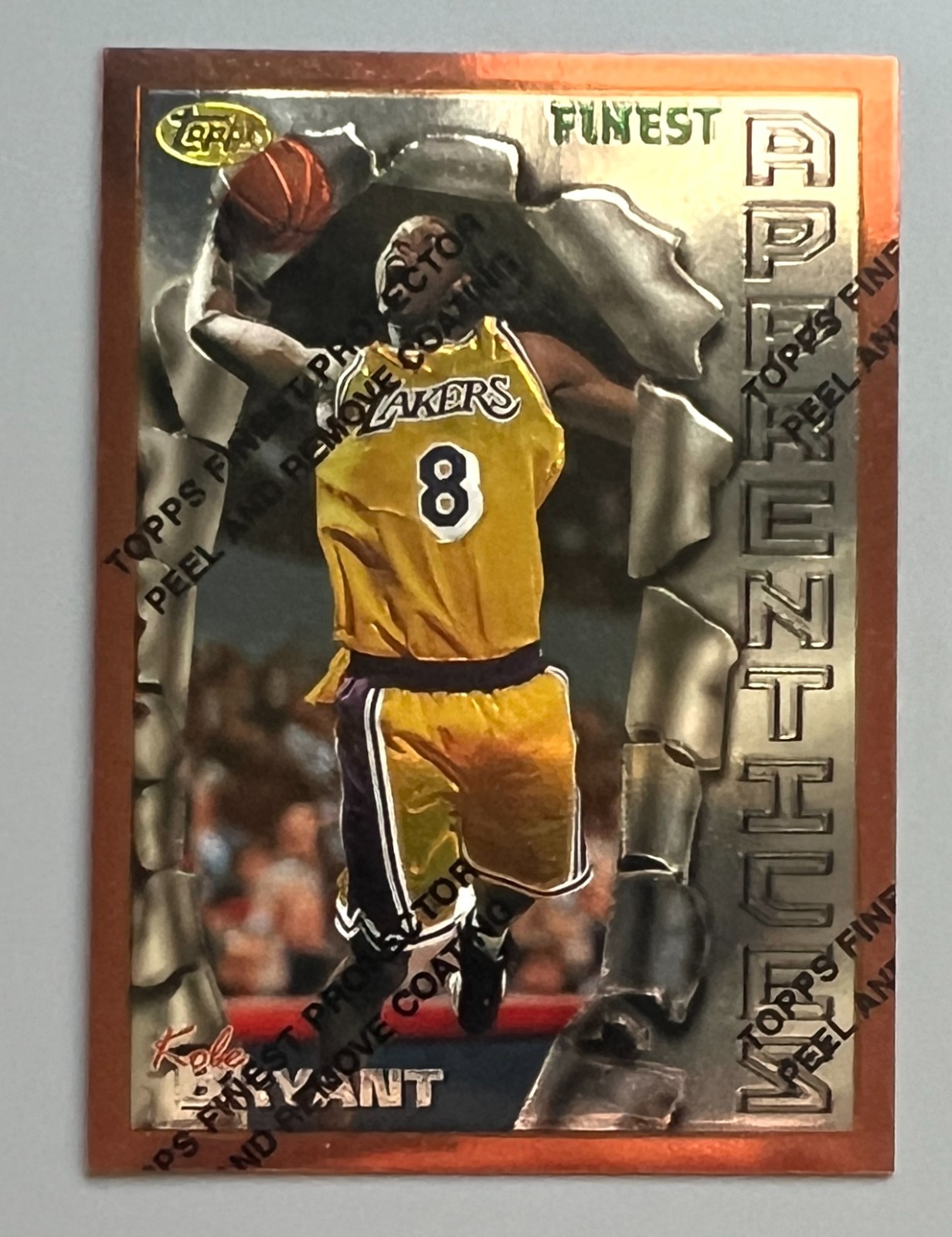 Kobe Bryant 1996 Topps Finest #74 Bronze - Base (with Coating