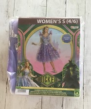 New Wicked Movie Deluxe Glinda Costume Adult Cosplay Disguise Musical Small 4-6