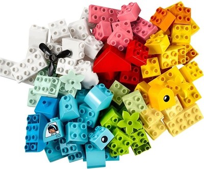 Lego Duplo 10909 Heart Box Complete 80 Bricks No box