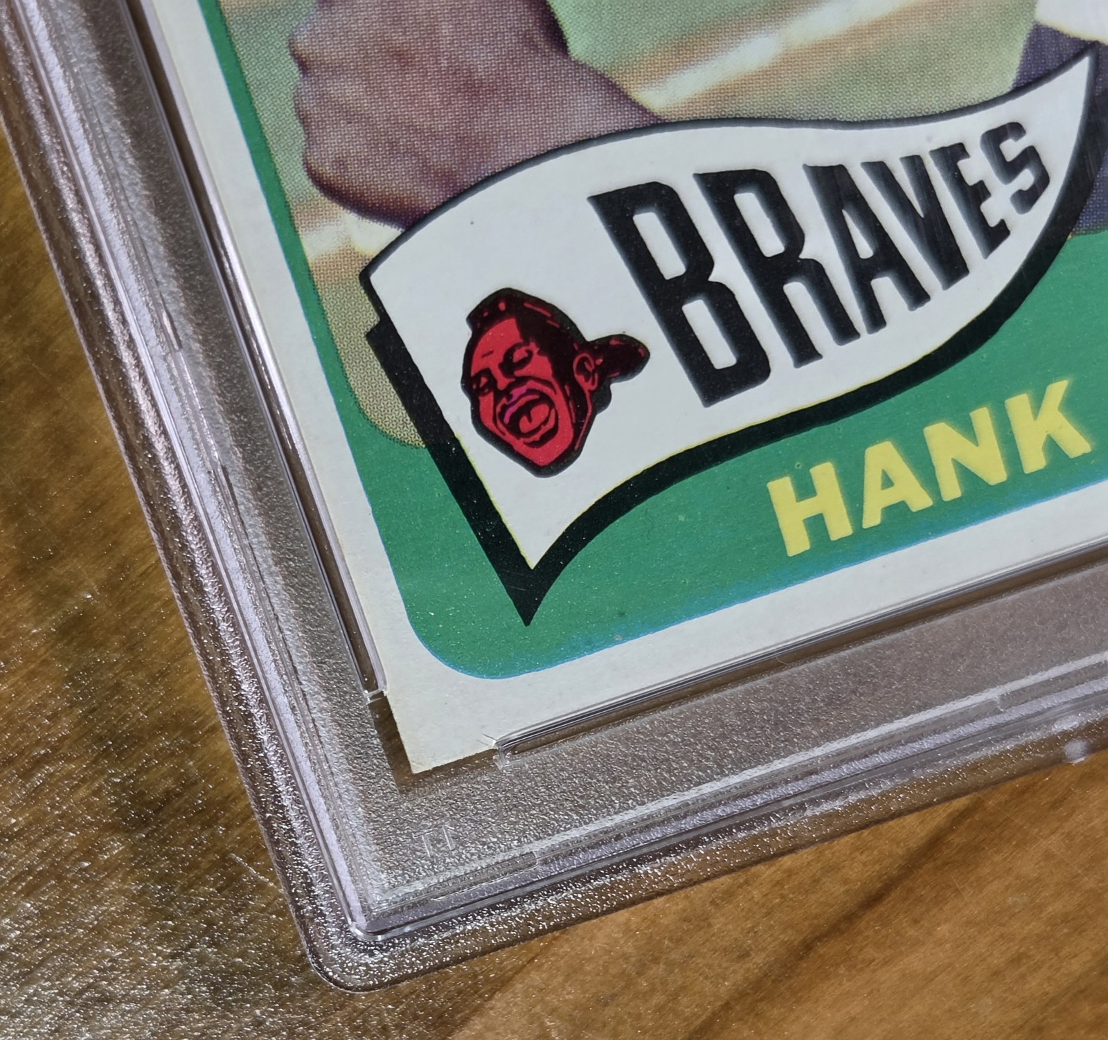 1965 Topps Hank Aaron #170 PSA 7 MBA GOLD SUPERIOR EYE APPEAL (CTD) FRESH GRADE view 4
