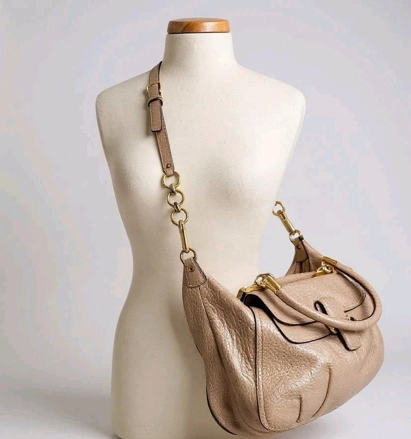 Cartera Coach Madison Pinnacle Lilly 22330 de cuero granulado rosa - Rara Foto 2 de 4