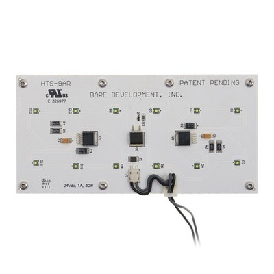 HIGH TECH SOLUTIONS HTS-9AR LED CHIP ARRAY W/ HEATSINK ASSEMBLY, 24V, 1A, 30W