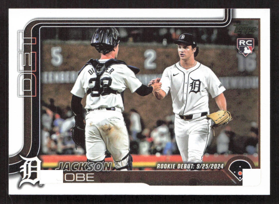 Jackson Jobe 2025 Topps Update #US193 Golden Mirror Variations Detroit Tigers