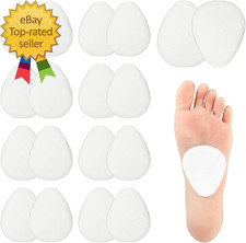 20 Pcs Metatarsal Felt Foot Pad 1/4" Thick Ball of Foot Cushions for Women Men