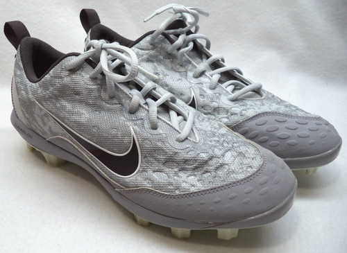 NIKE Hyperdiamond 2 Pro Cleats Gray 856493-002 Women's Size 11 EUR 43 Softball