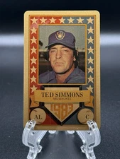 1983 Perma-Graphics Ted Simmons All-Star Gold
