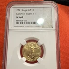 ERROR GRADING!! Graded as 2021 coin is a 2016. U.S mint 2016 Eagle g$10.