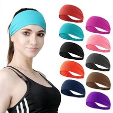 10 PCS Workout Headbands for Women Sports Sweatbands Yoga Hairbands