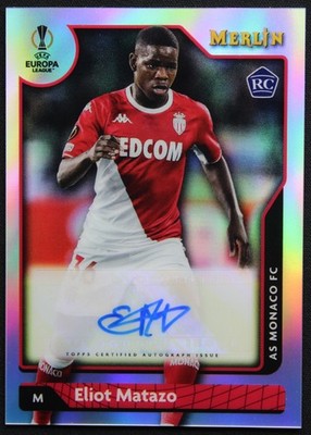 2021 Merlin Collection Chrome UCL Eliot Matazo Rookie Auto RC r