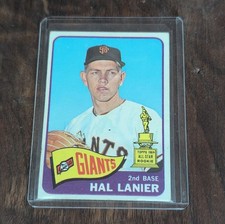 Topps 1965 Hal Lanier #118 All-Star Rookie San Francisco Giants Baseball Card. rookie card picture
