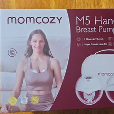 Momcozy M5 Hands-Free Wearable Double Electric Breast Pump 24mm White Case