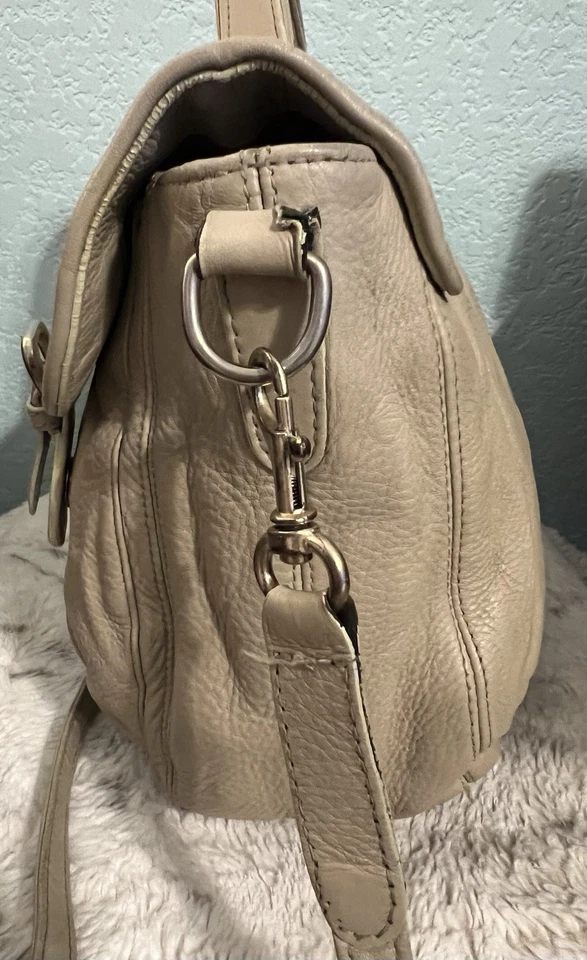 See By Chloe Women Cream Pebbled Leather Satchel Bag - Image 2 of 4