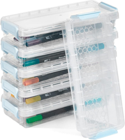 6 StüCk Stapelbare Stiftebox, Aufbewahrungsbox, BüRo Schreibtisch Organizer, Tra
