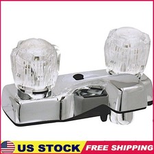 Two Handle Bathroom Faucet RV Marine Knob Style 22 GPM 4 Inch Mount P4032A New