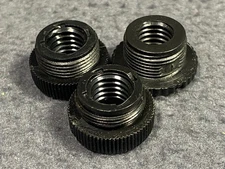 Lot of 3 Plastic Drum Microphone Rim Clamp Adapters 3/8 - 5/8 Audio Technica